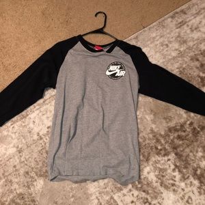 2 Nike Air 3 qrt sleeve shirts